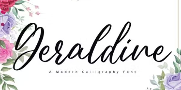 Geraldine Wedding Fonts For Invitations