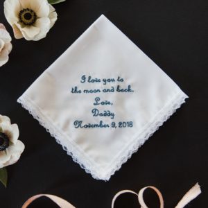 Personalized Handkerchief as Father Of The Bride Gifts