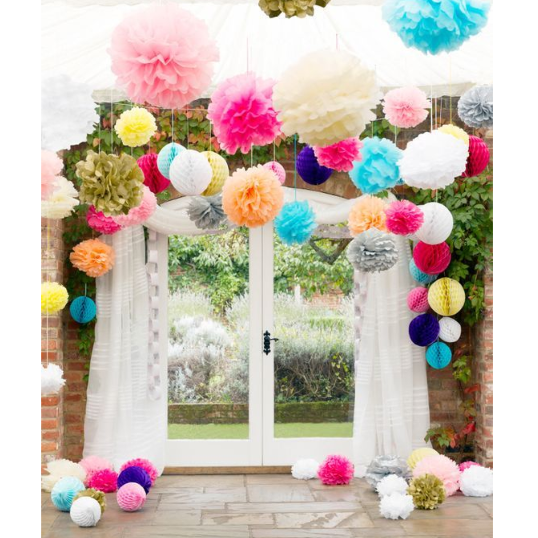 Pom Pom Wedding Arches Ideas