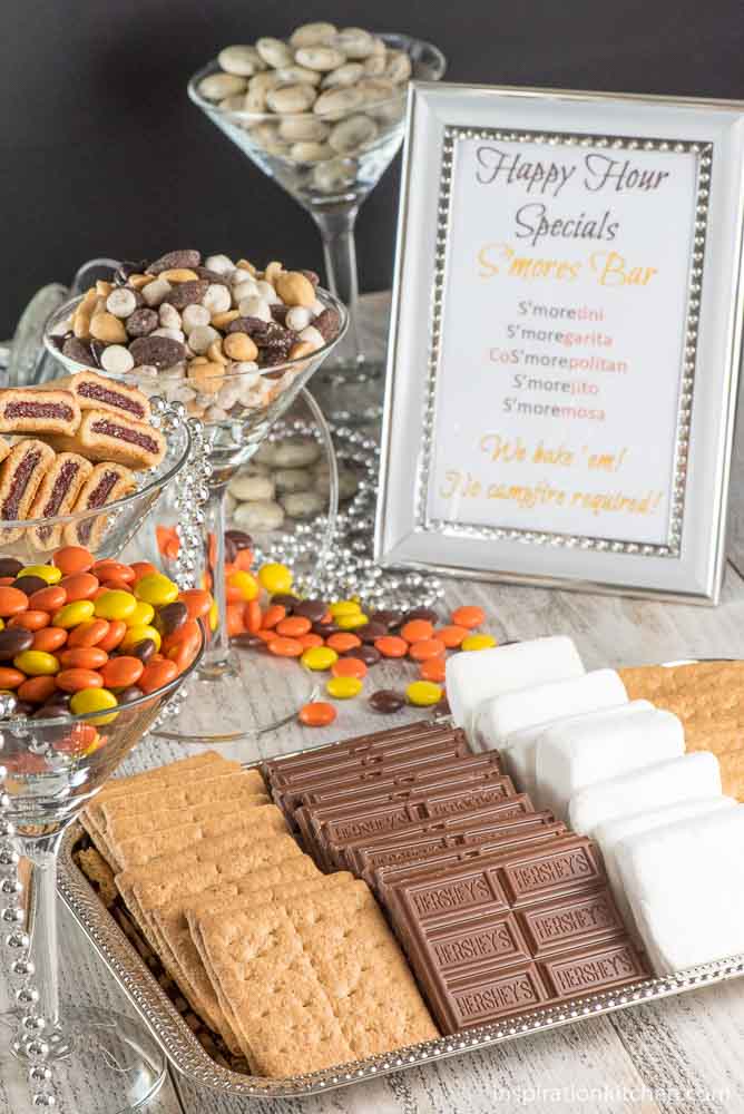 S'mores Station Wedding Dessert Table Ideas