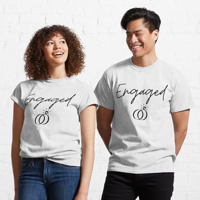 Matching Tees Engagement Gifts For Couples