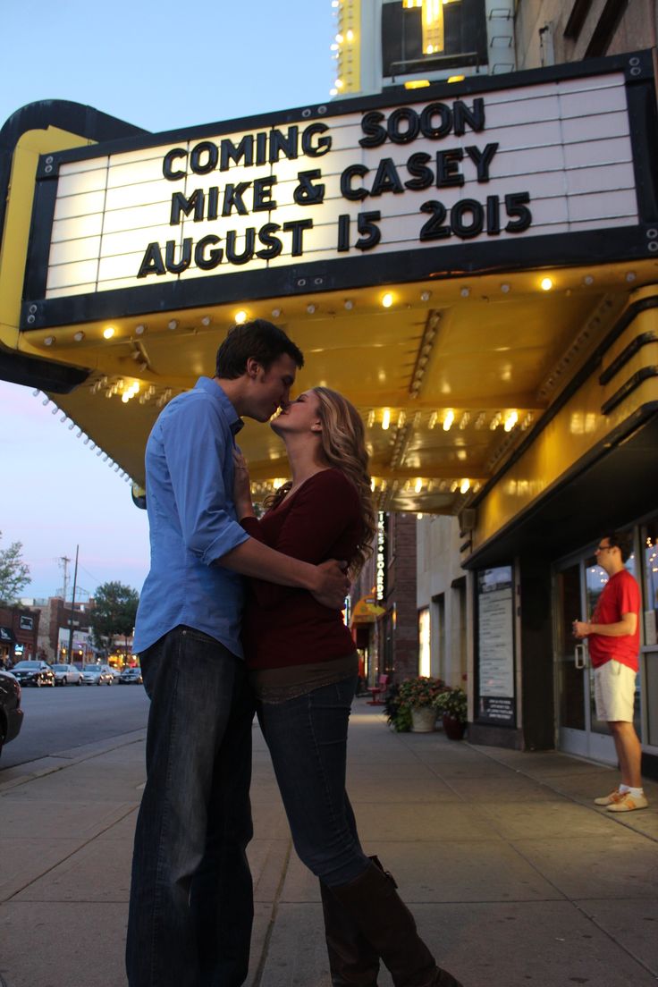 Movie Theater Engagement Announcement Ideas