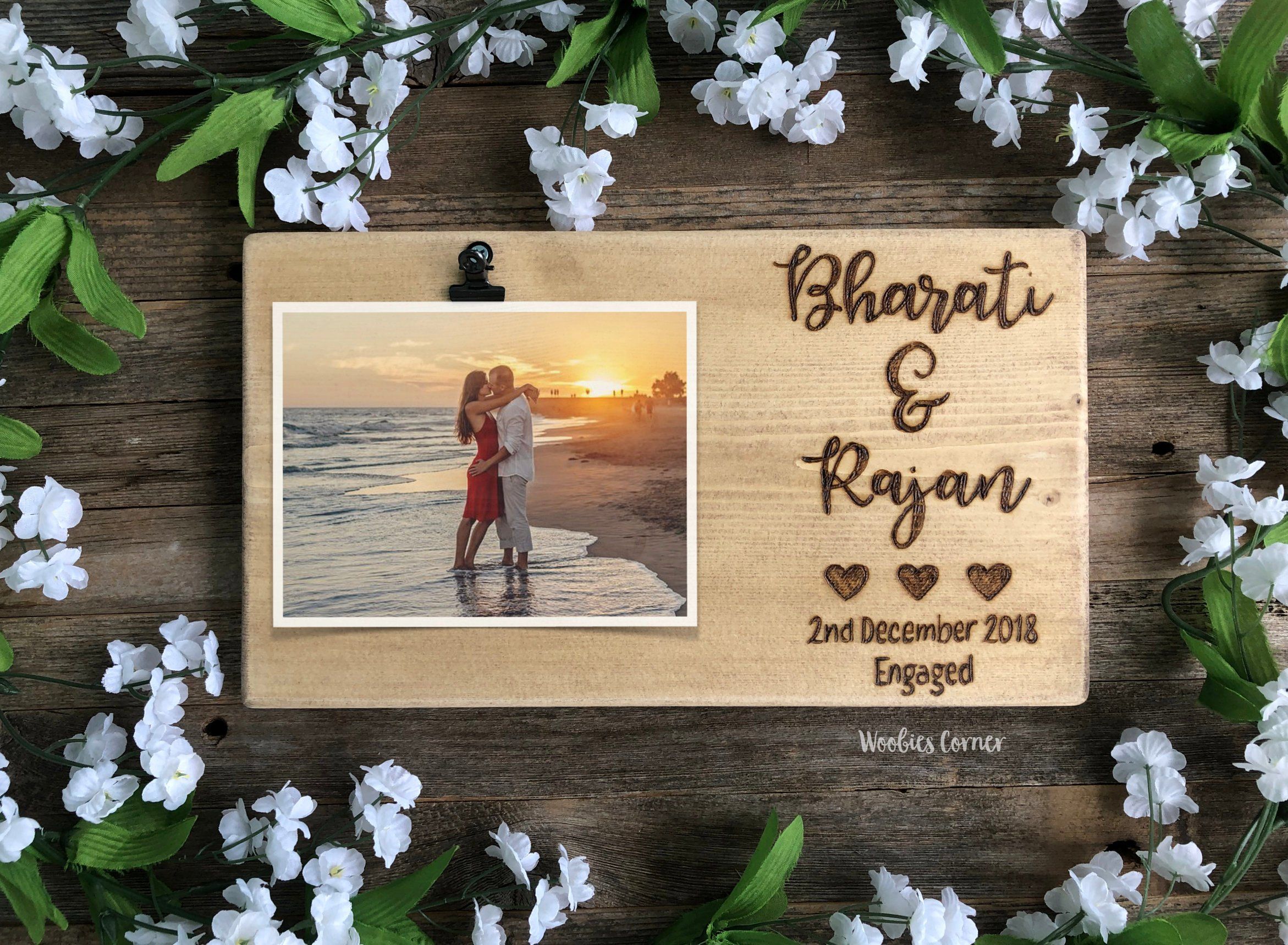 Personalized Frame Engagement Gifts For Couples