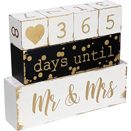 Wedding Countdown Calendar Engagement Gifts For Couples