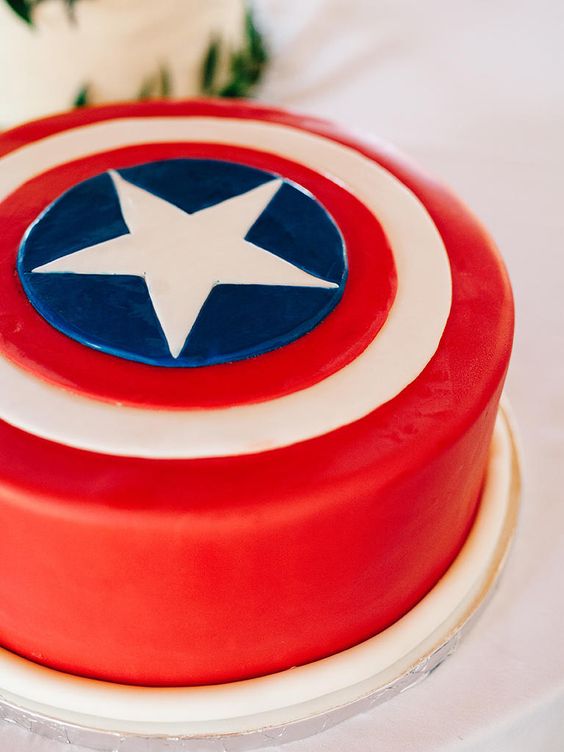 groom's cake ideas - captain america