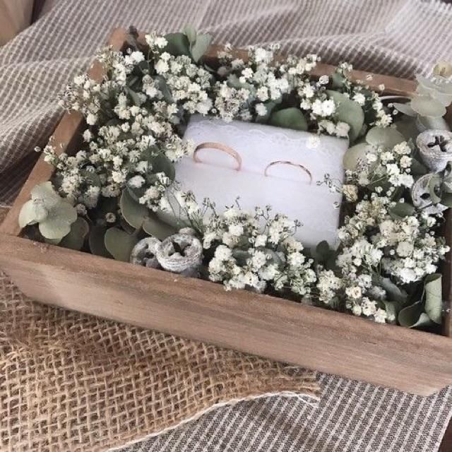 Floral Decor Ring Holder Box