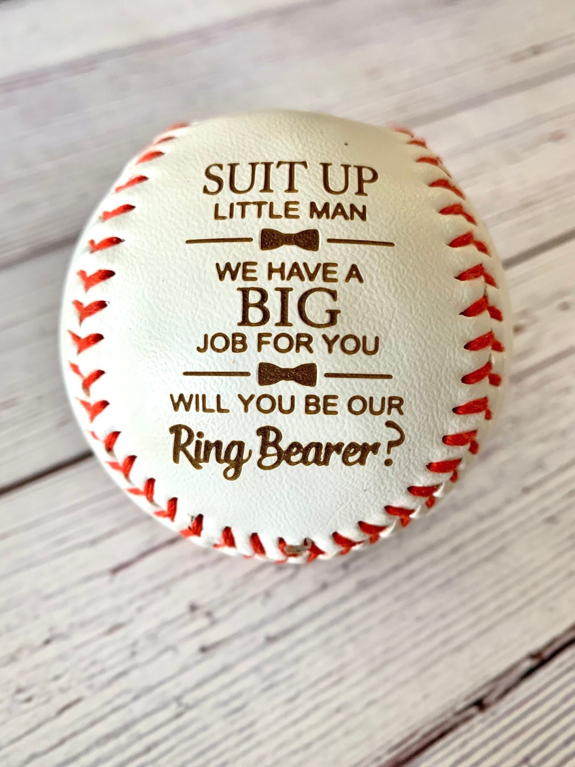 A Personalized Baseball- best ring bearer gifts