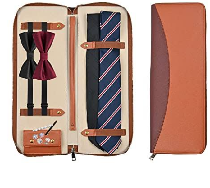  Leather Travel Tie Case For Groomsmen Proposal