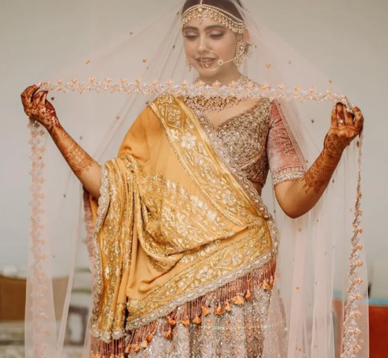 The Minimal Mango Colored Dupatta