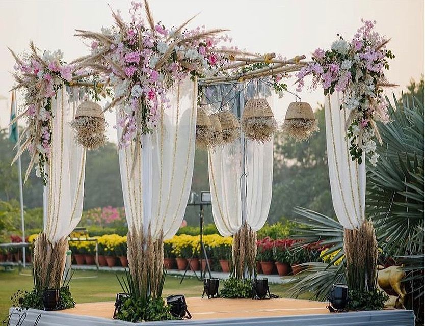 The Prettiest Boho Mandap Decor