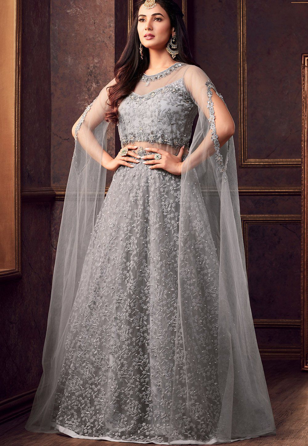 Fantastic Shades of grey- bridal lehenga colors for the wedding day