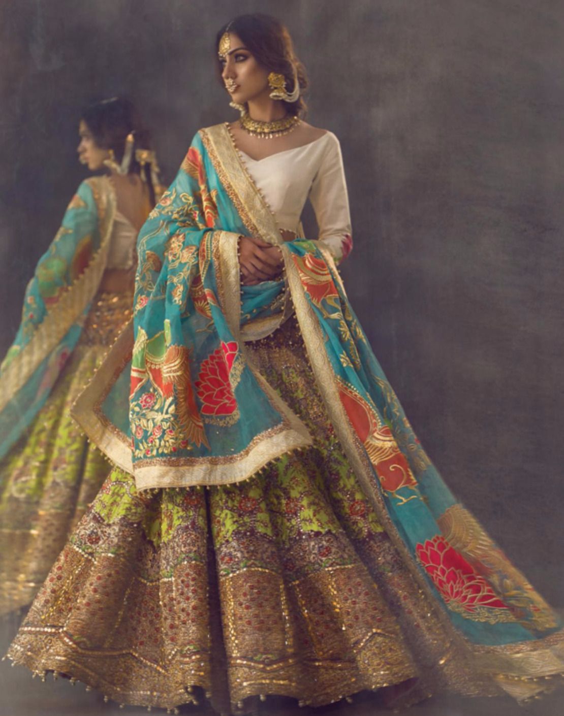 Multi-colored Lehenga