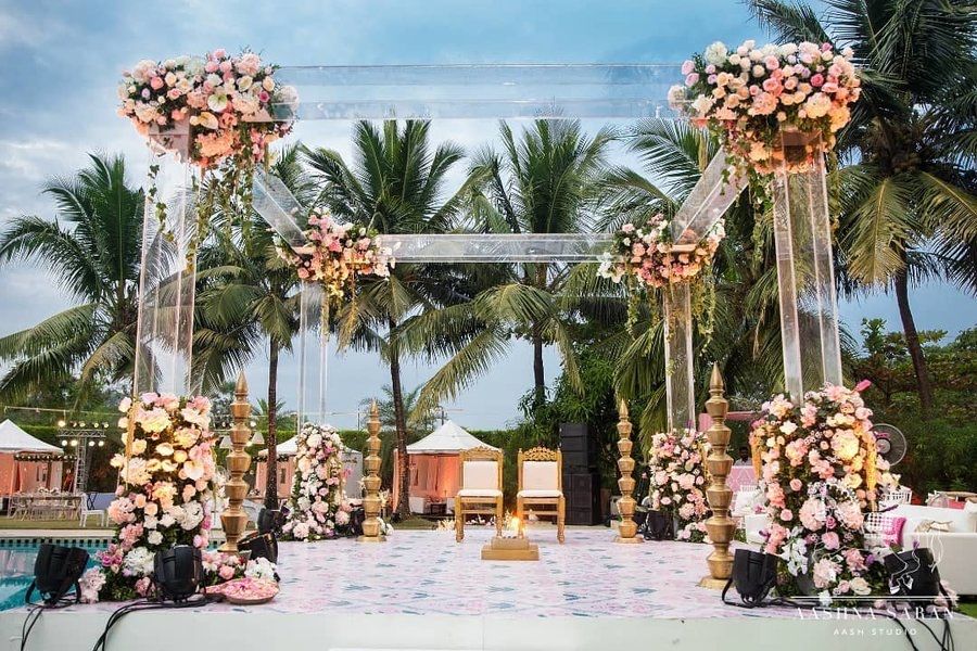 Dazzling Open Boho Mandap