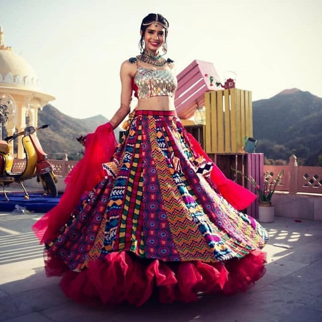 Multi-colored Lehenga