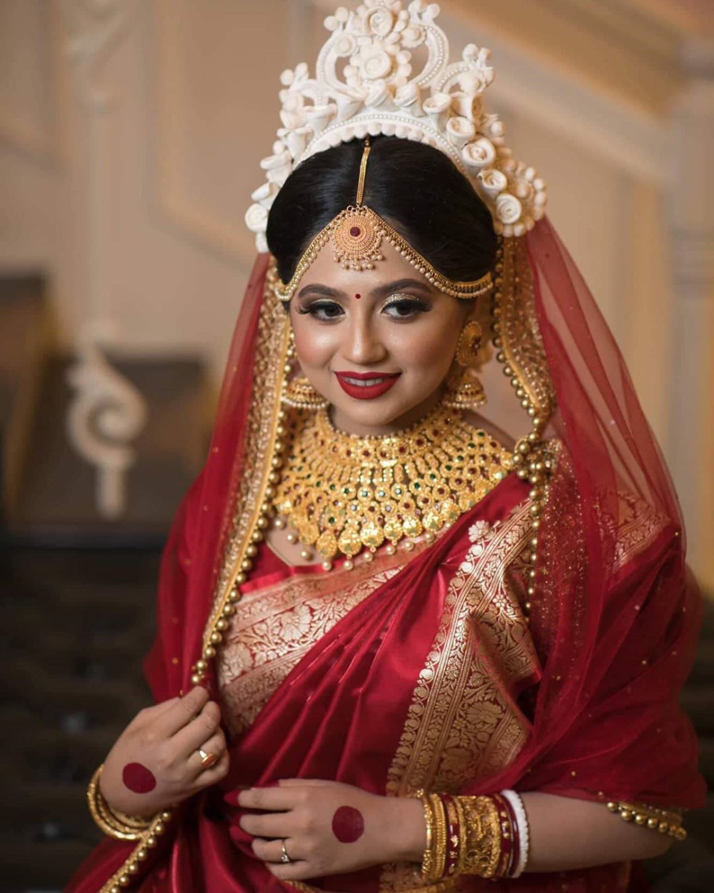 Bengali Mukut Traditional Hairstyle