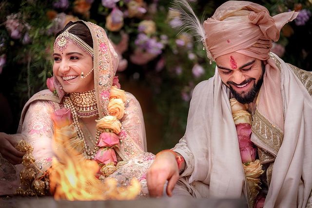 celebrity wedding goals - anushka sharma and virat kohli