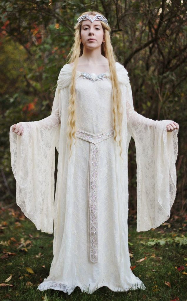 lord of the rings themed wedding - dress