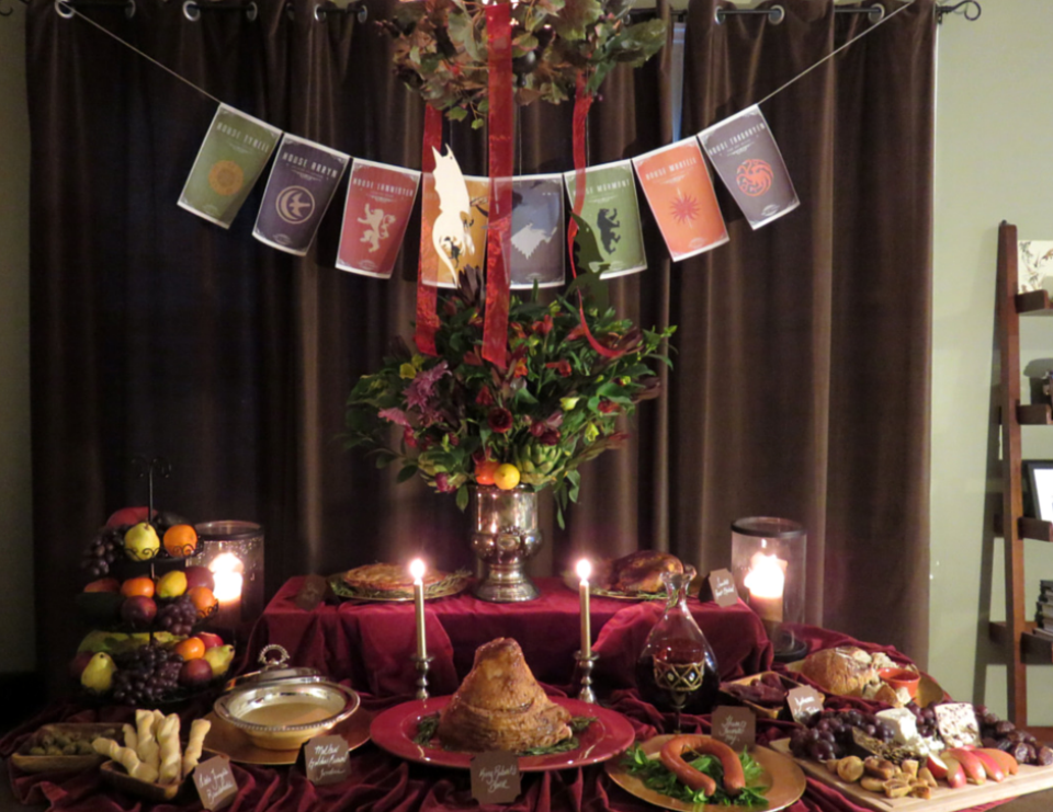 Game of Thrones Themed Wedding - Dining Setup