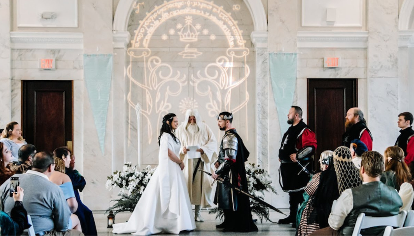 Lord of the rings themed wedding