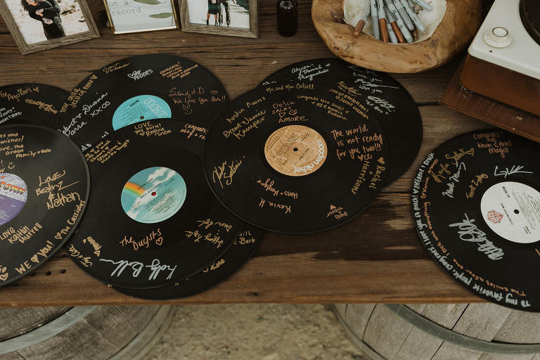 autographed vinyl guest book