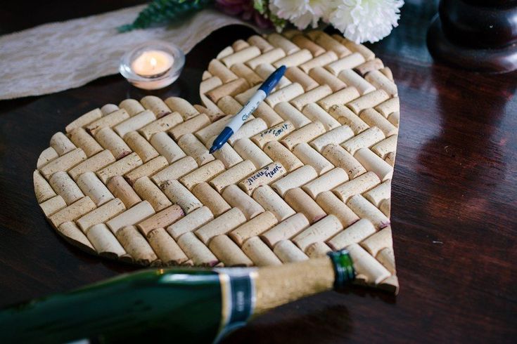 cork wedding guest book