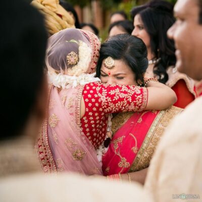 Bride during vidaai ceremony capturing emotional post wedding rituals moment