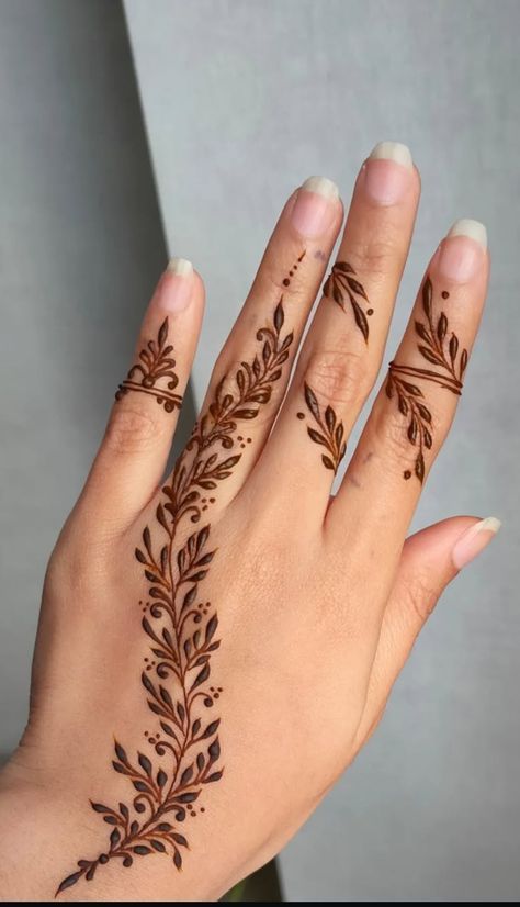 Single Line Design mehndi