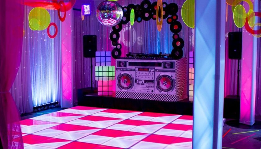 80s themed corporate party