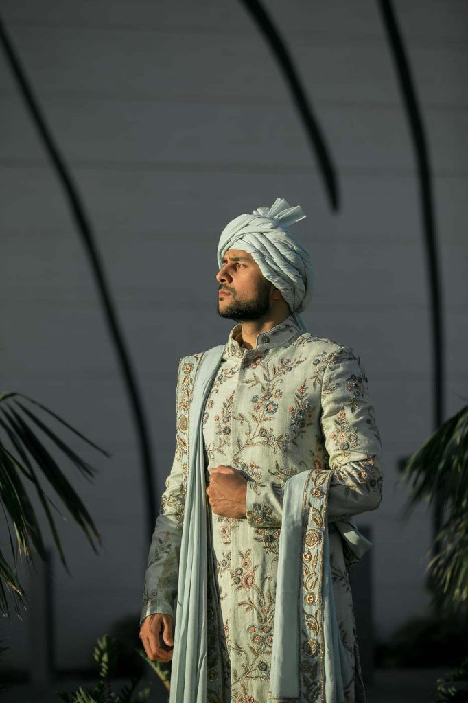 A Traditional Groom Pose