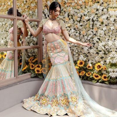 celebrity bridal look Alanna Panday Papa Dont Preach haldi outfit