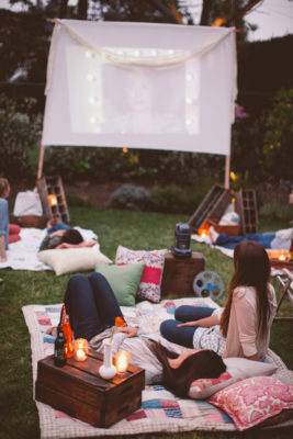 bridal shower themes - movie night