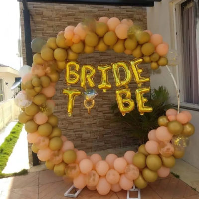Balloon Decor as bride-to-be decorations