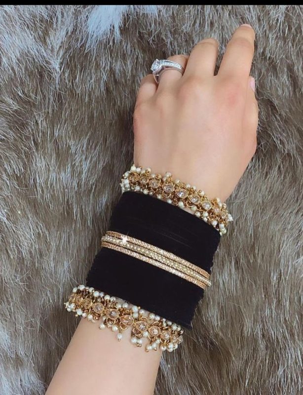 bridal bangles - black bridal bangles