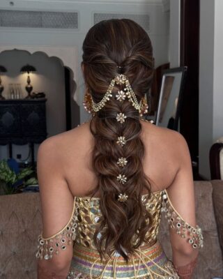 braided look for summer wedding hairstyles bride