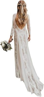 Bohemian lace gown