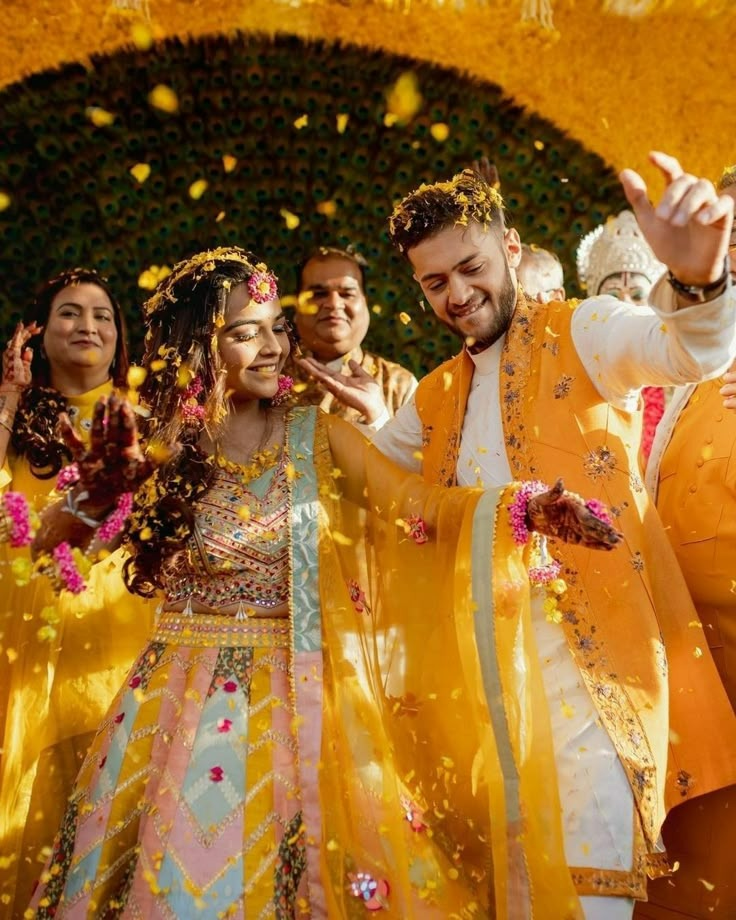 Dance Haldi Pose