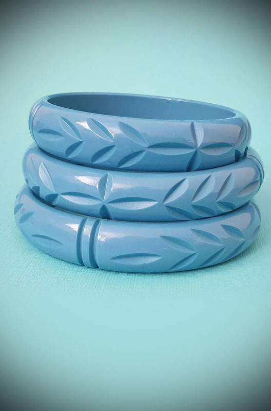 bridal bangles - dusty blue bangles
