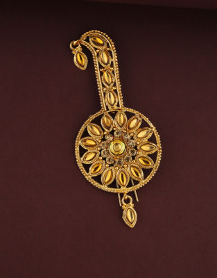 gold brooch - groom jewellery designs