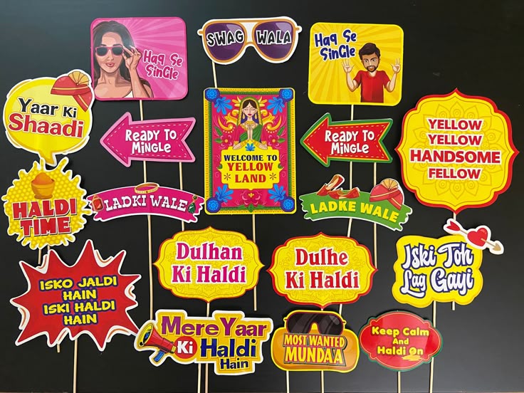 Haldi Prop Signs