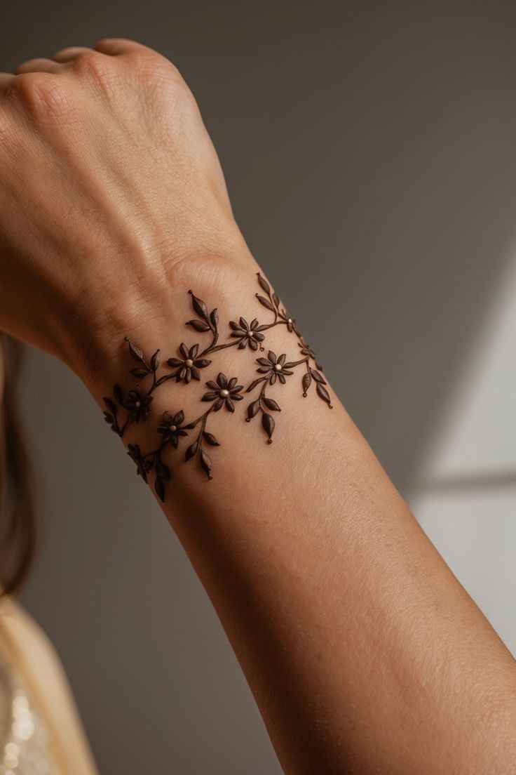 Minimal Floral Wristband