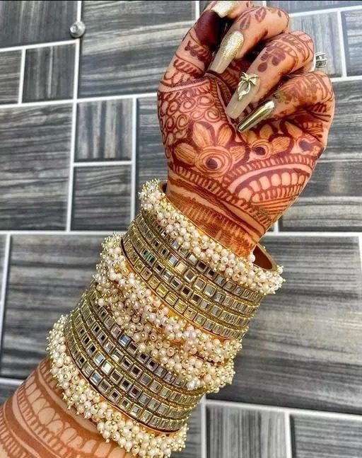 bridal bangles - kundan bridal bangles