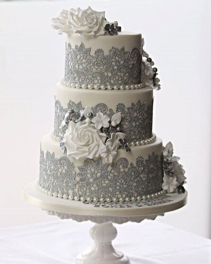 Lace Silver Cake