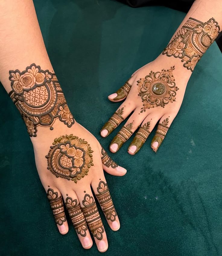 Mandala Engagement Mehandi Design Delhi