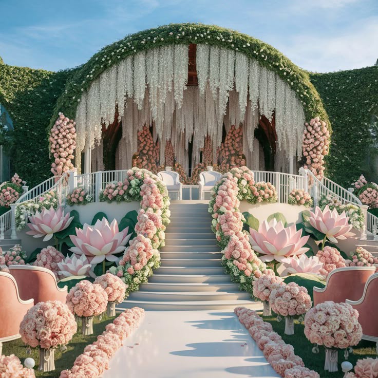 Modern Fairytale-like Design of Mandap