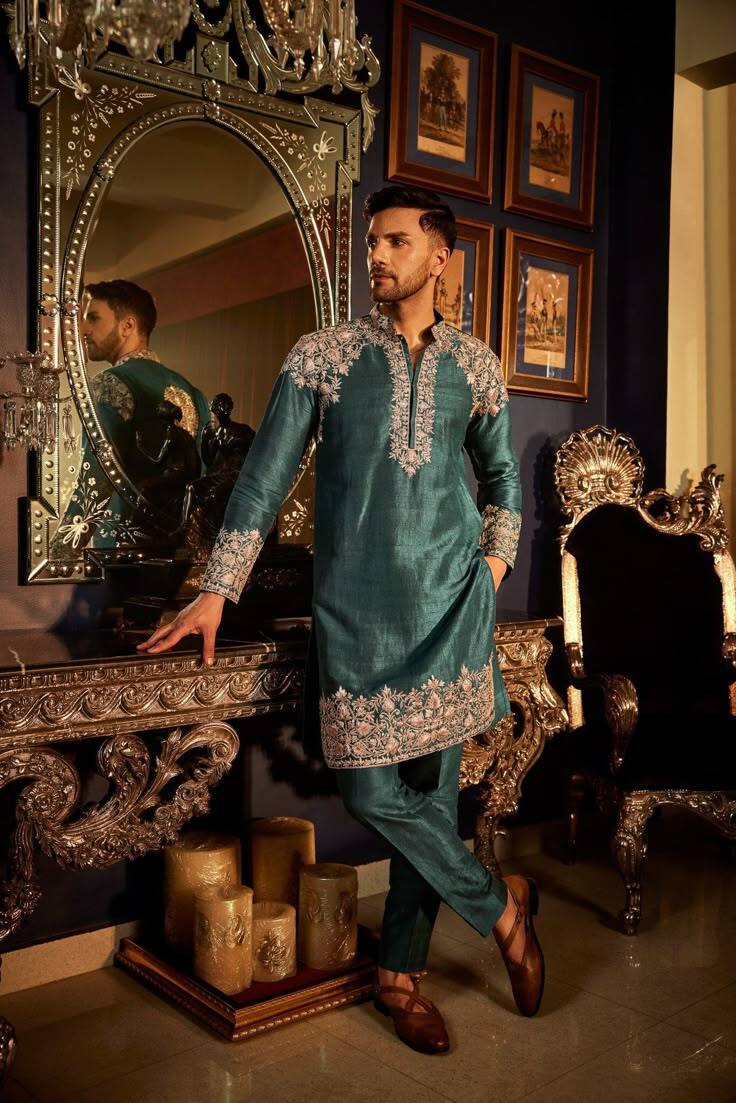 Metallic Tones outfit for men 