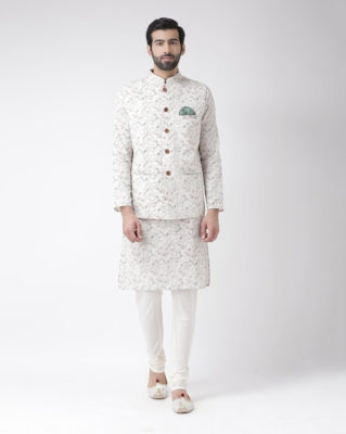 Nehru Jacket with Kurta and Churidar