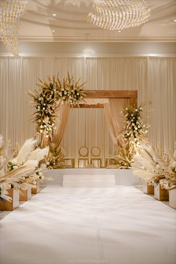 Neutral Color Wedding Venue