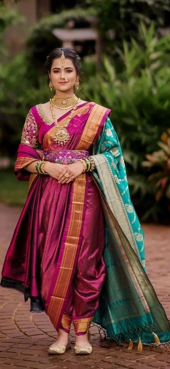 Peshwai Nauvari Saree