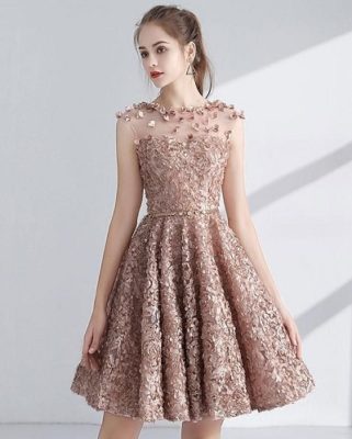 lace patterned bridesmaid dresses