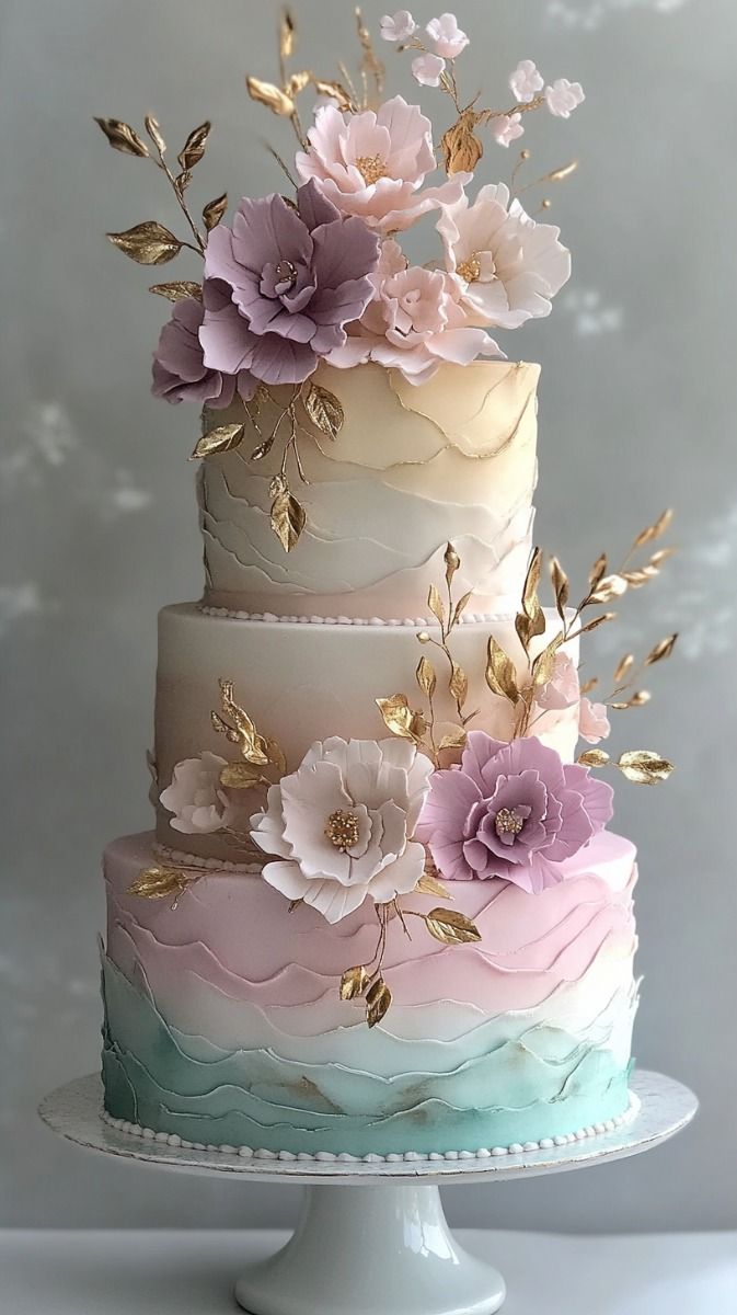 Rose and Silver Cake